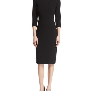 Theory Varetta Admiral Crepe Sheath Dress, Black